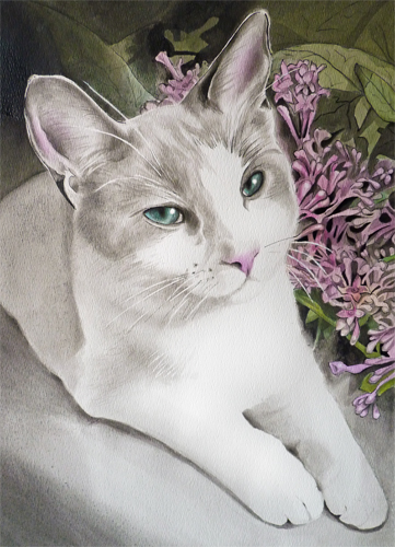 Piri in Lilacs